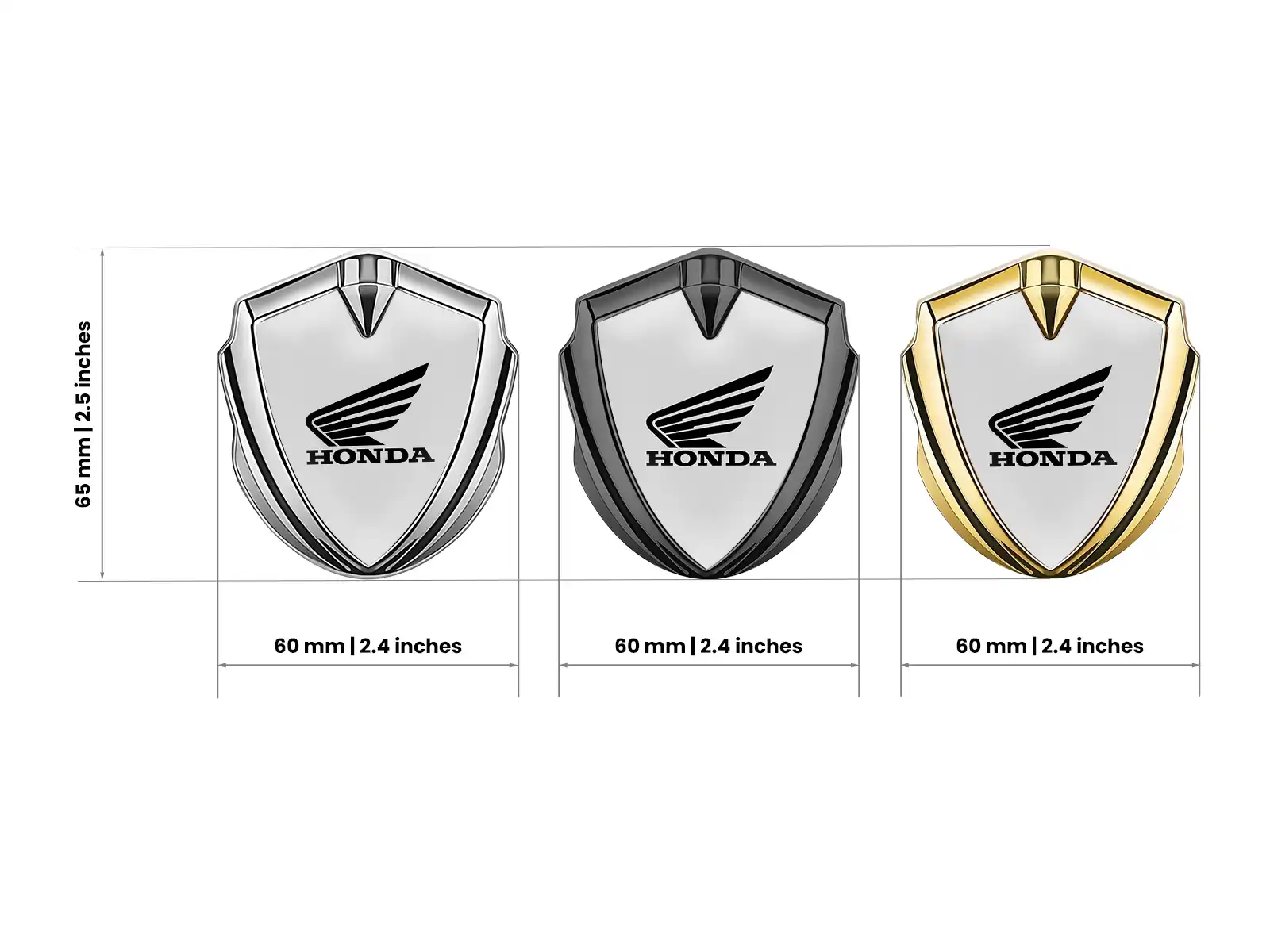Honda Emblem Auto Abzeichen Luxus Finish Legierung Design